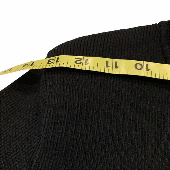 Cache black sweater sequin embellishments collar sleeve and front. S - Picture 10 of 14